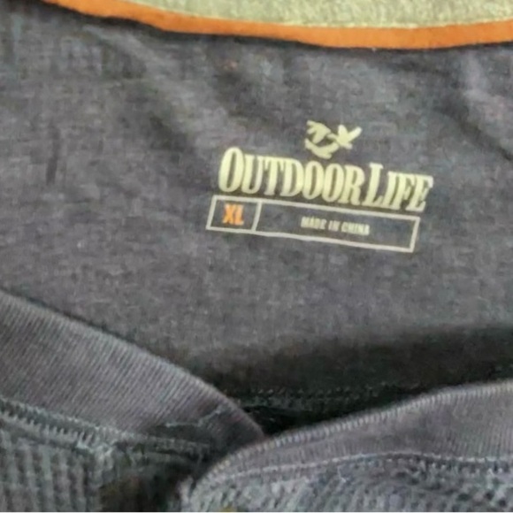 Outdoor Life Men's Blue Thermal Shirt - Picture 7 of 7